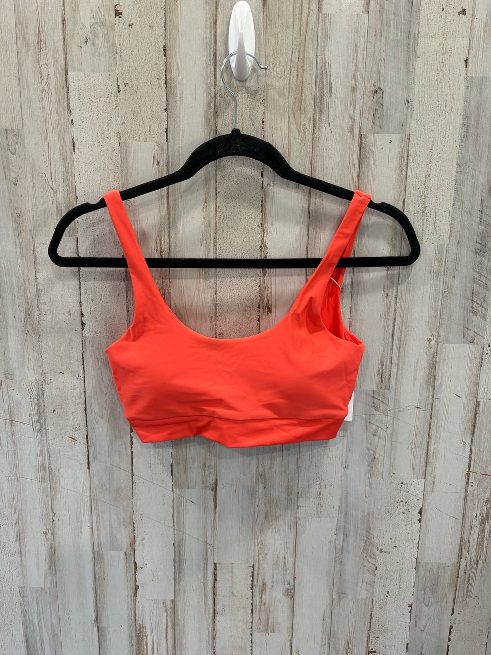 New Quince‎ Italian Tank Bikini Top Sunset Orange Small Sporty Classic Bright
